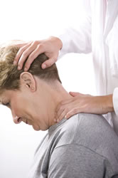chiropractic adjustment on woman